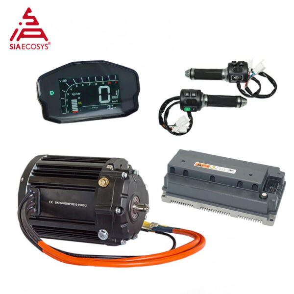 QS138 90H V3 with Gear Box Rated 4000W 7200rpm Mid Drive Motor Kits