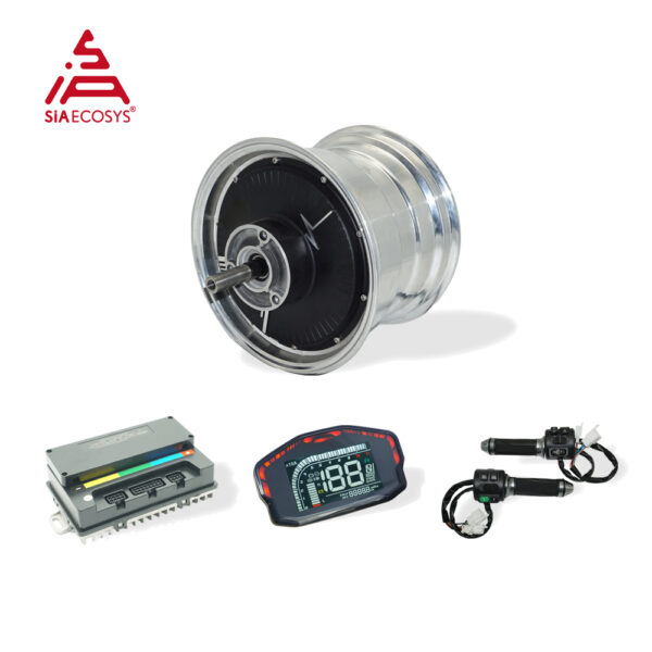 SIAECOSYS/QSMOTOR 10x7.0 212 2000W V1.1 Hub Motor 72V 45KPH Conversion kit with EM50sp Controller for Electric Scooter