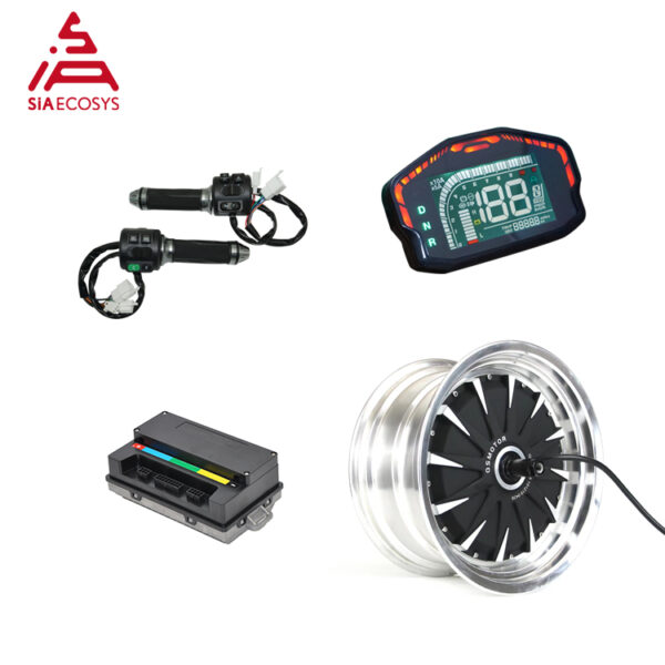 SiAECOSYS QSMOTOR 12x7.5inch 1500W 48V 55kph Hub Motor with EM50SP Controller and Kits for E-Scooter