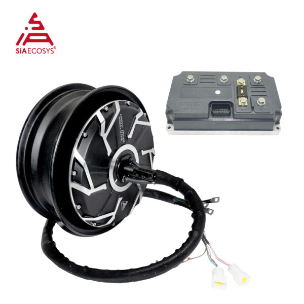 QS 10 kw Hub Motor Wiring Diagram 12inch V4 Motor Kits with Liquid Cooled Controller