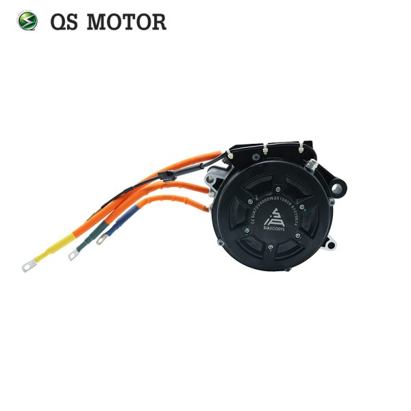 E Dirt Bike Motor QSJ155A-36 72V 5000W Hairpin Mid Drive Motor with Gearbox